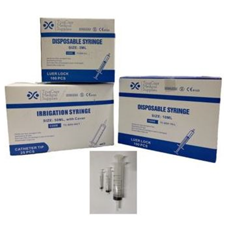 Disposable Sterile Syringe without Needle, Luer-Lock, 10ml, 100pcs/box X 2